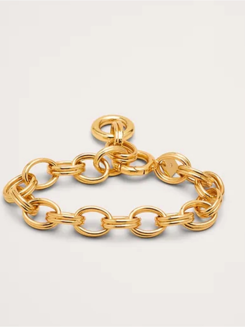 Banana Republic Shiny Gold Oval Link Bracelet